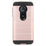 Wholesale Moto G6 Play / Moto G6 Forge (MOTO G Play 6th Gen) Armor Hybrid Case (Rose Gold)